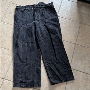 Don’t think Twice Black Wide-Leg Jeans size